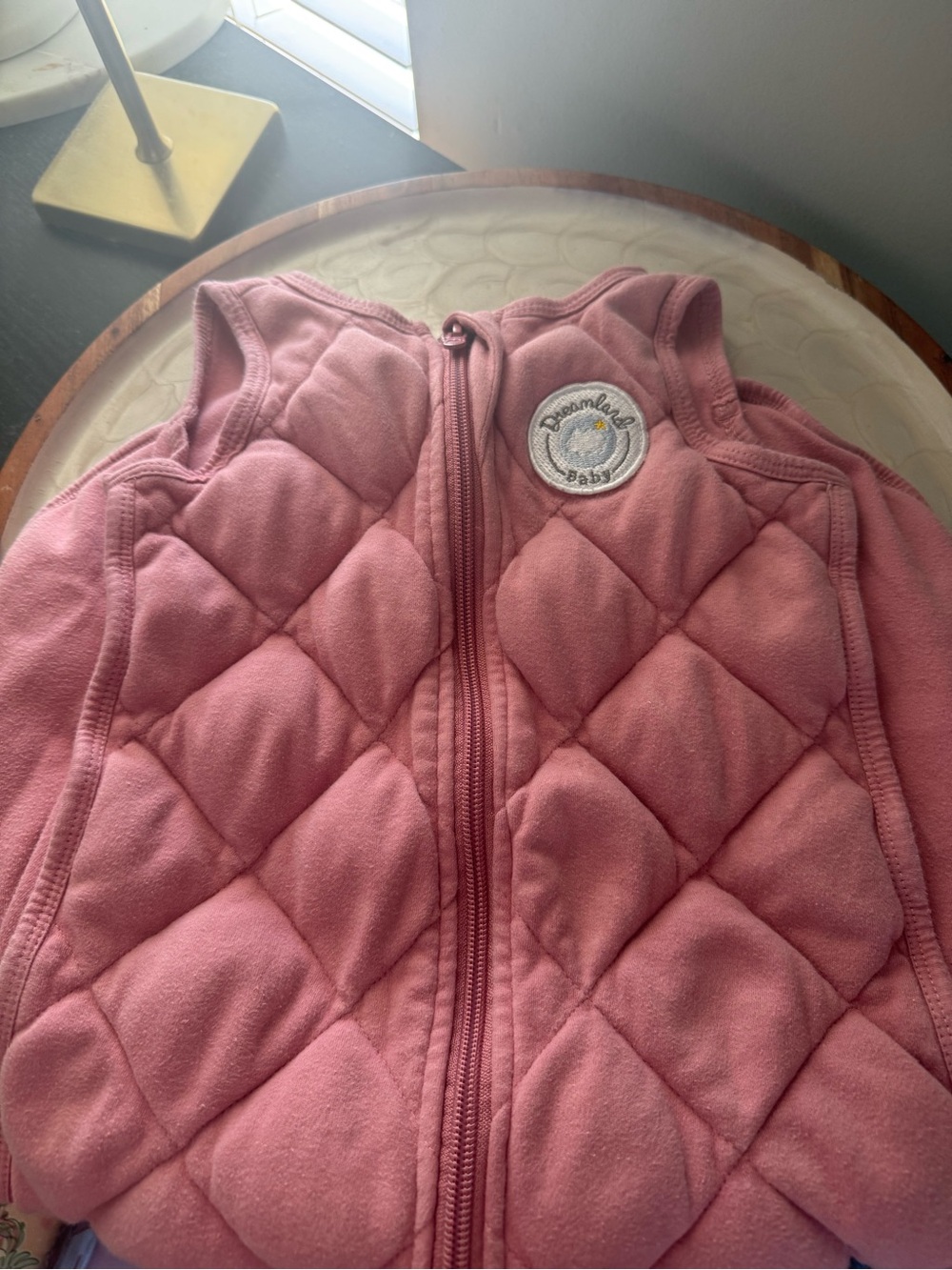 Dreamland Pink Sleep Sack Vest with Patch (Medium 6-12 mo)